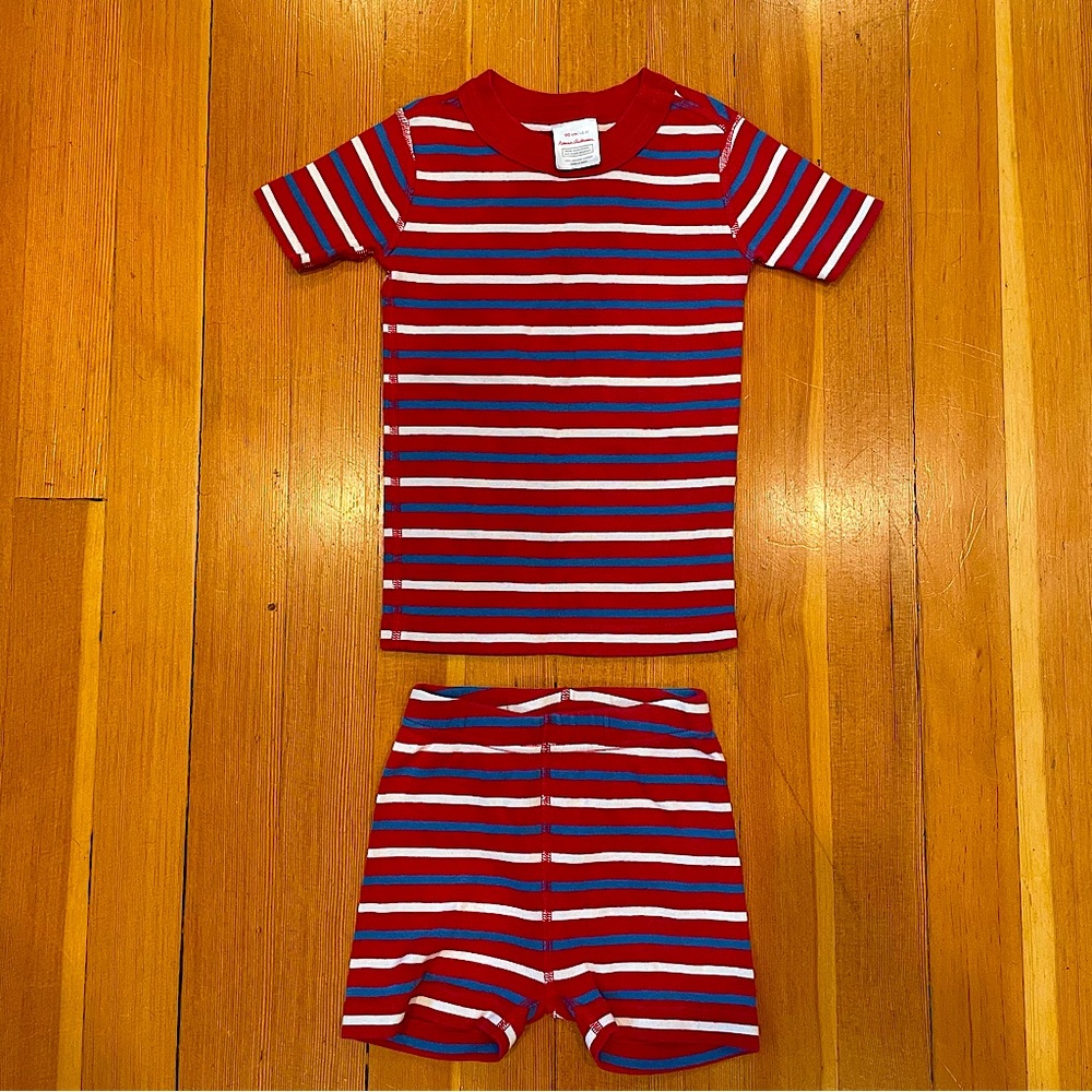 HANNA ANDERSSON Striped Short Sleeve Pajamas